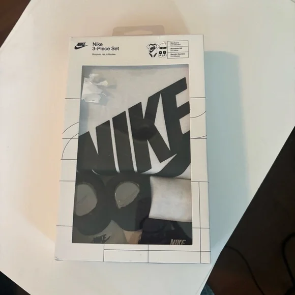 Nike White and Black Kids 3-Piece Undershirt Set - Picture 3 of 3